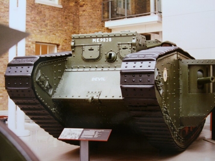 A tank from World War I